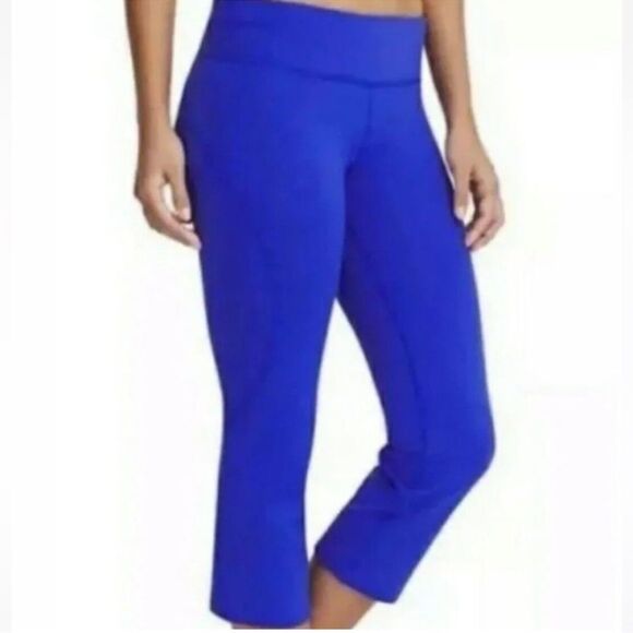 Athleta | Royal Blue Cropped Leggings Size S - Picture 1 of 10